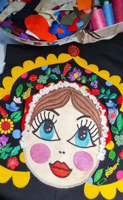 Black Matryoshka Dress