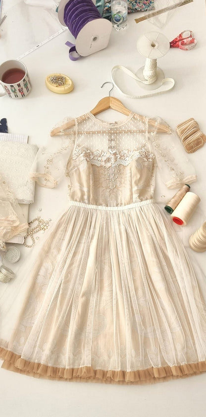 DAPHNE Cream Dress
