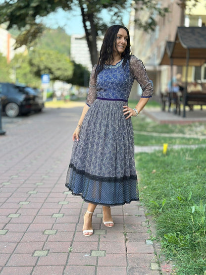 Blue Dahlia Dress