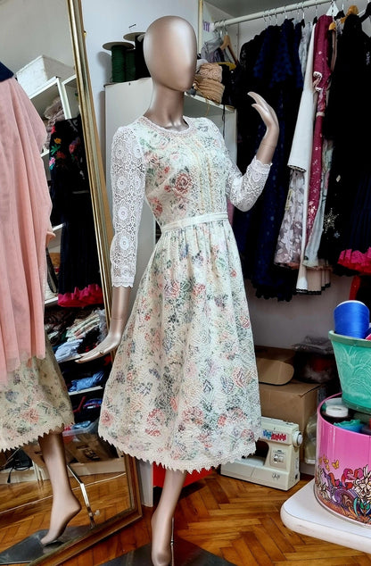 SERAFINA Cream Dress