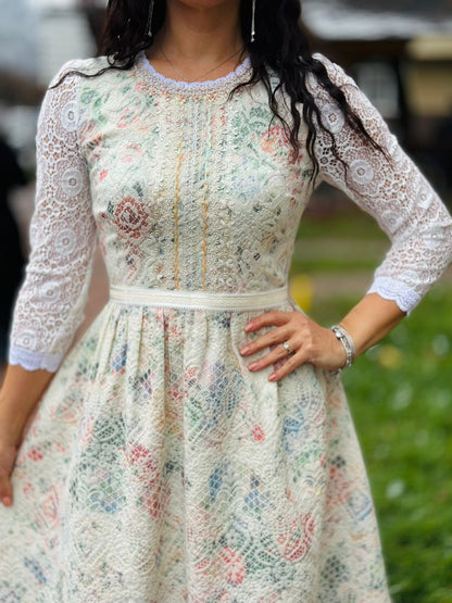 SERAFINA Cream Dress