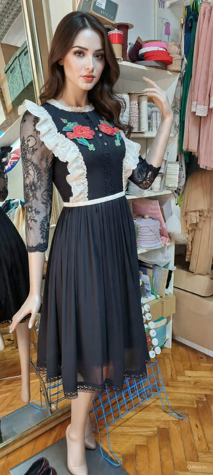 MADELEINE Black Dress